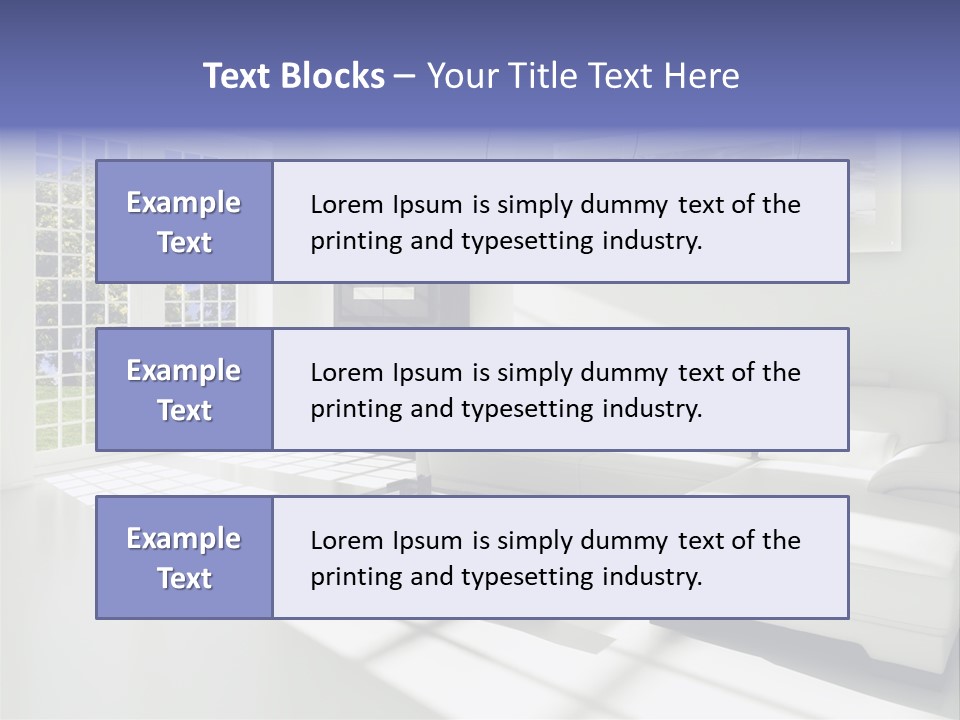 Tisch Wei Behaglich PowerPoint Template