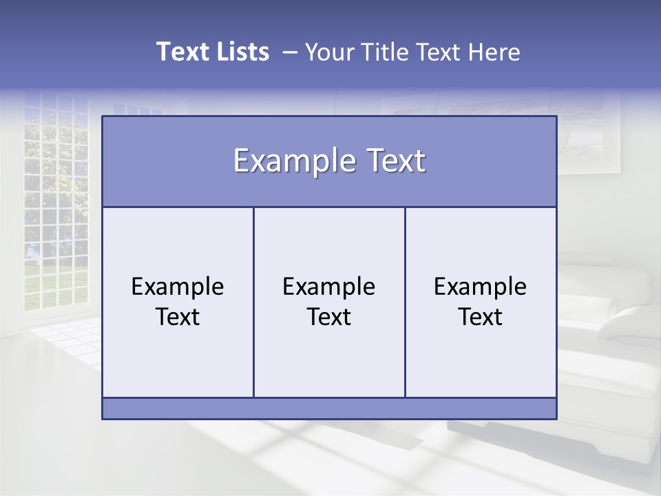 Tisch Wei Behaglich PowerPoint Template