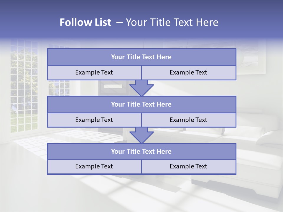 Tisch Wei Behaglich PowerPoint Template