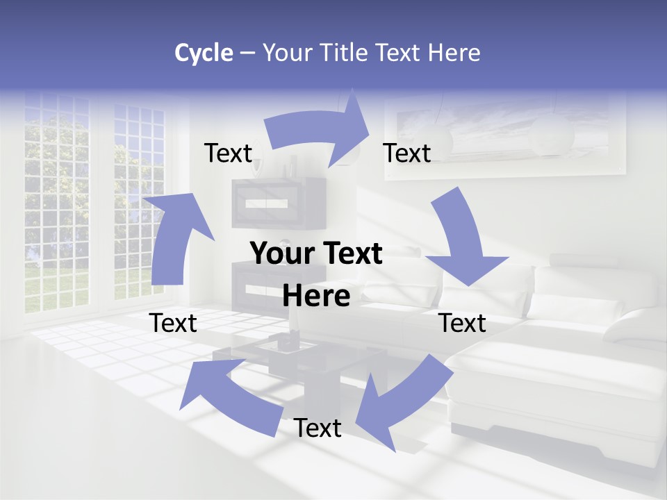 Tisch Wei Behaglich PowerPoint Template