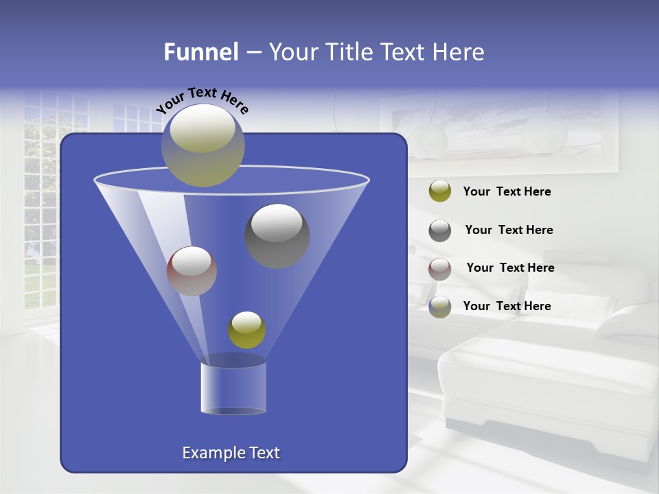 Tisch Wei Behaglich PowerPoint Template