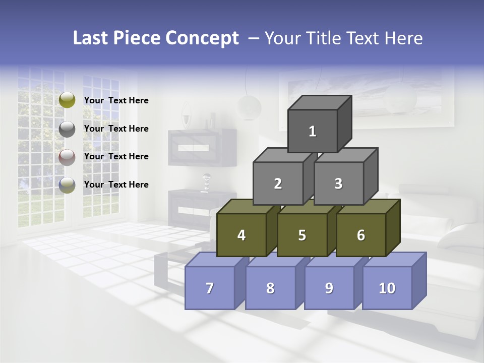 Tisch Wei Behaglich PowerPoint Template