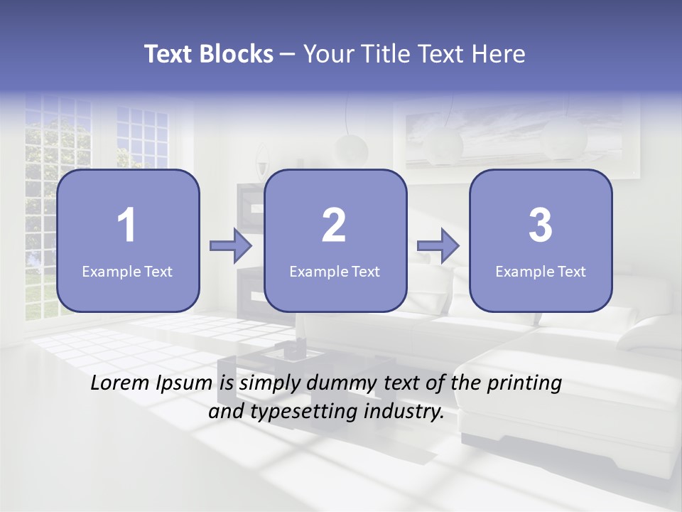 Tisch Wei Behaglich PowerPoint Template