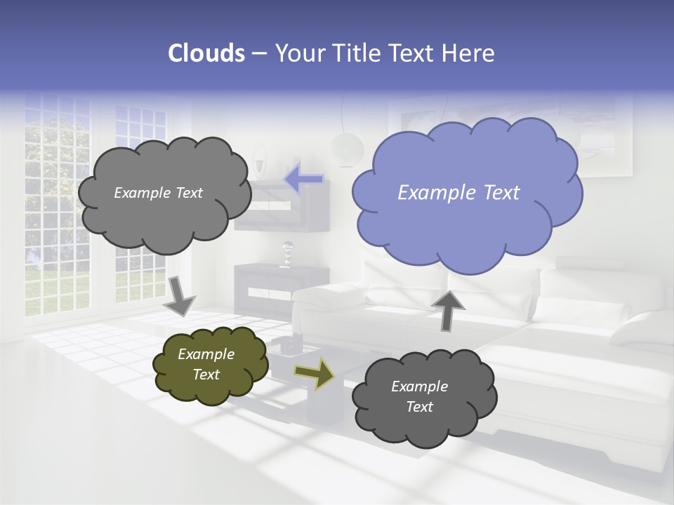 Tisch Wei Behaglich PowerPoint Template