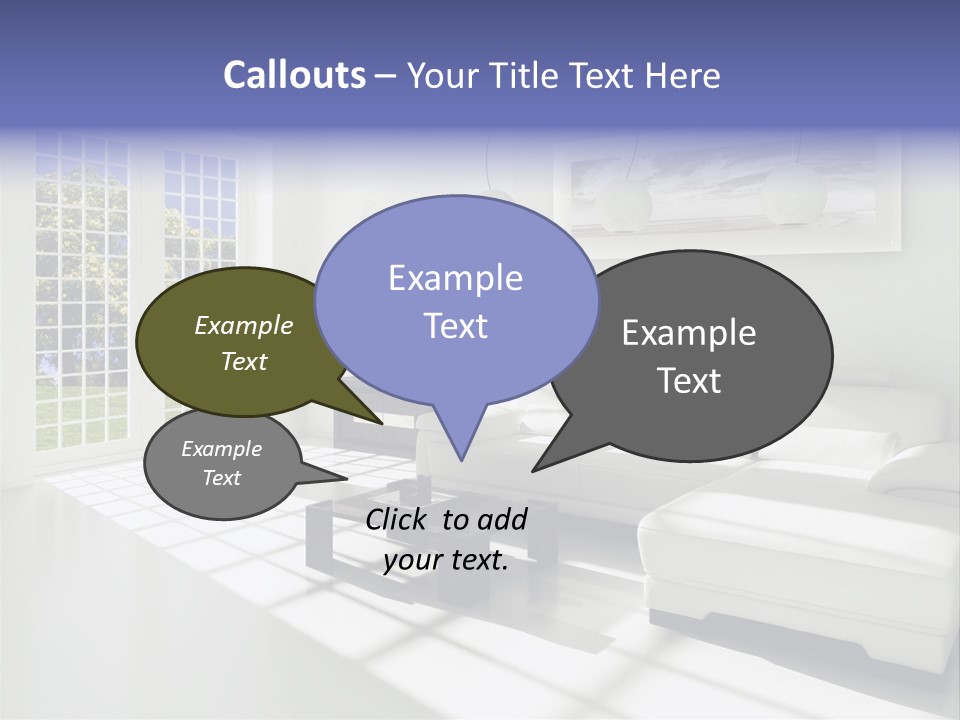 Tisch Wei Behaglich PowerPoint Template