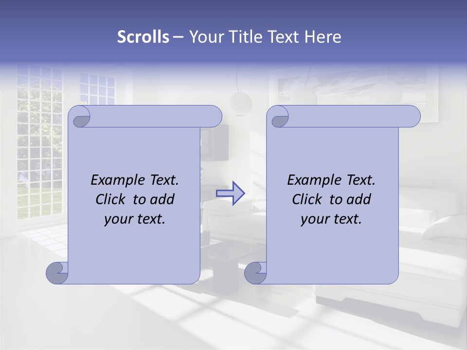 Tisch Wei Behaglich PowerPoint Template
