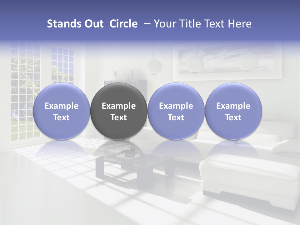 Tisch Wei Behaglich PowerPoint Template