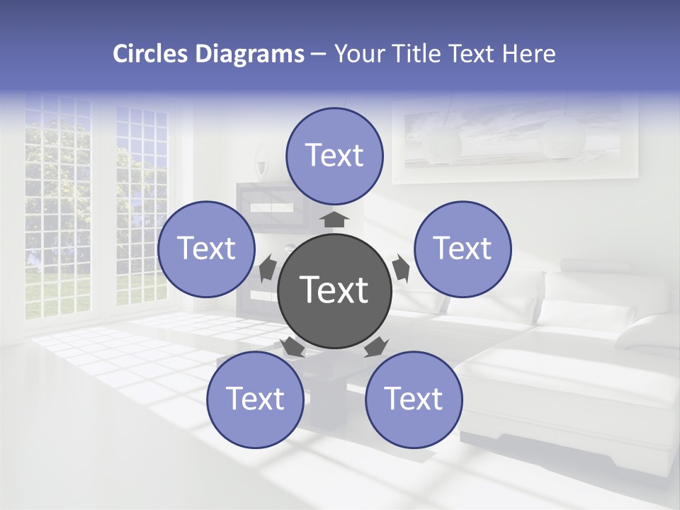 Tisch Wei Behaglich PowerPoint Template