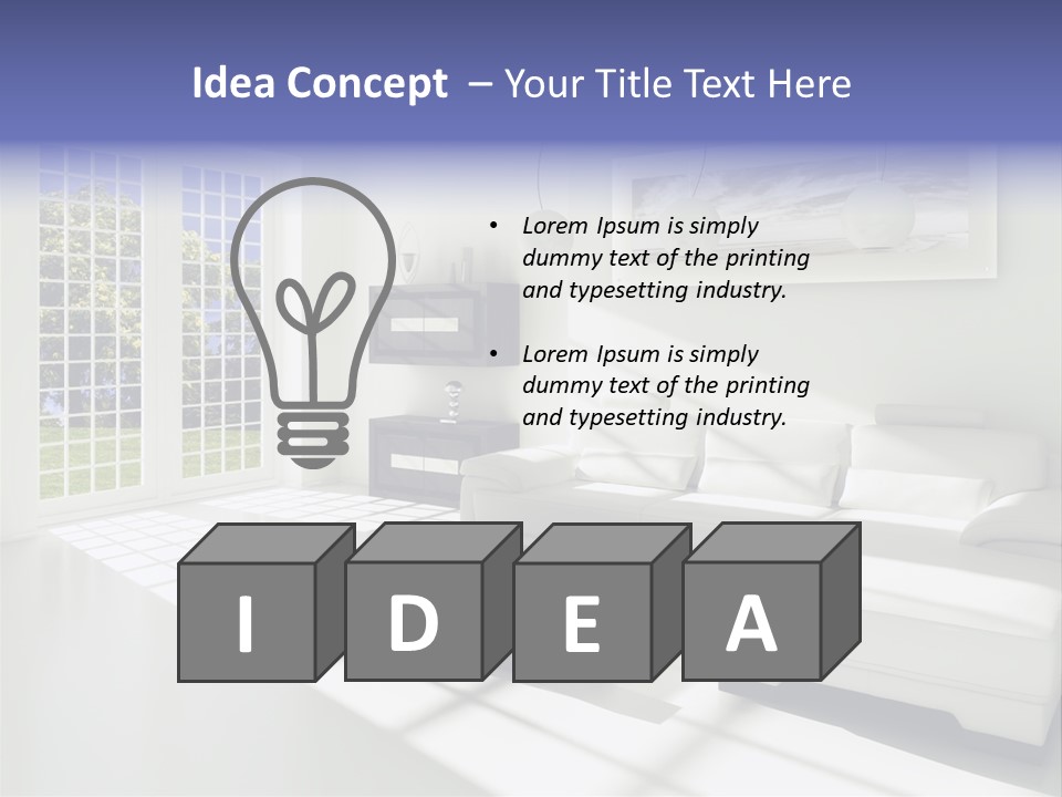 Tisch Wei Behaglich PowerPoint Template