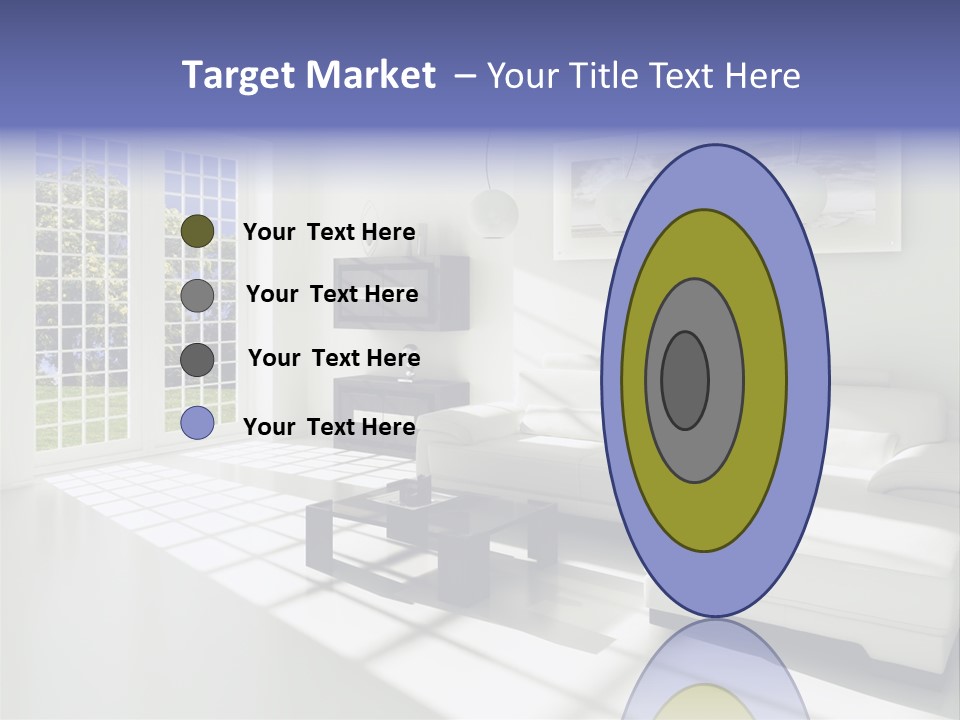 Tisch Wei Behaglich PowerPoint Template