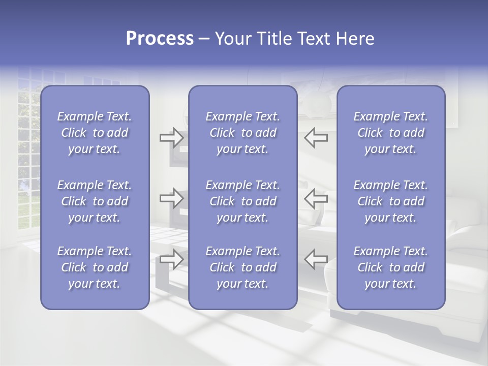 Tisch Wei Behaglich PowerPoint Template