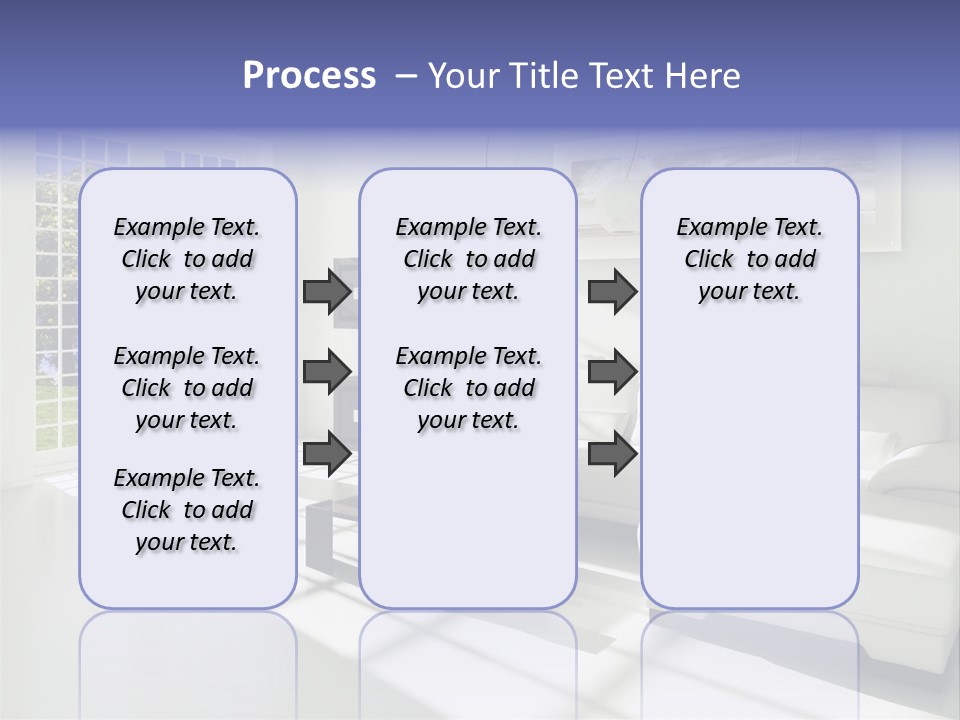 Tisch Wei Behaglich PowerPoint Template