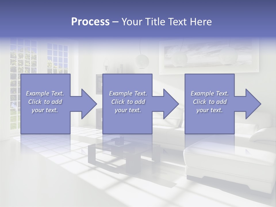 Tisch Wei Behaglich PowerPoint Template
