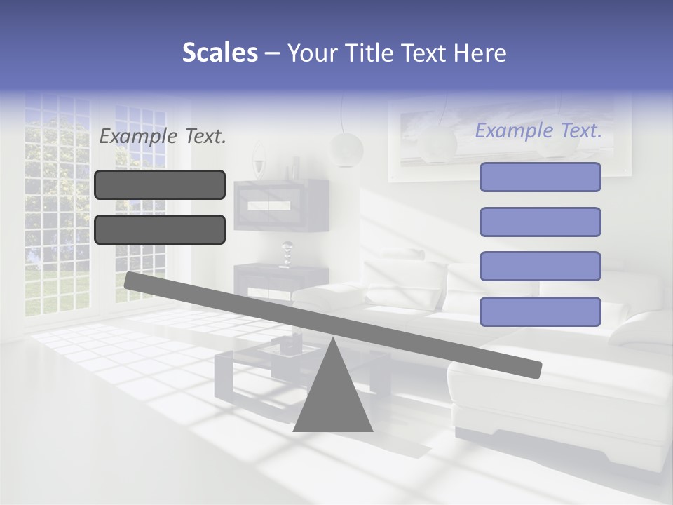 Tisch Wei Behaglich PowerPoint Template