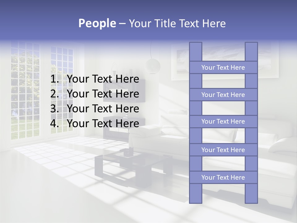 Tisch Wei Behaglich PowerPoint Template