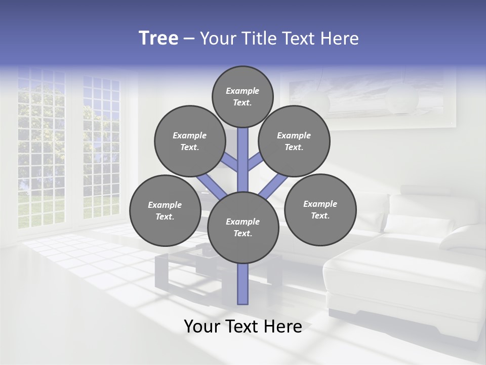 Tisch Wei Behaglich PowerPoint Template