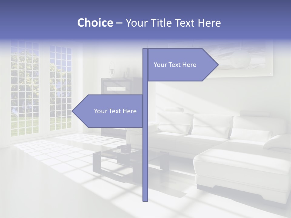 Tisch Wei Behaglich PowerPoint Template