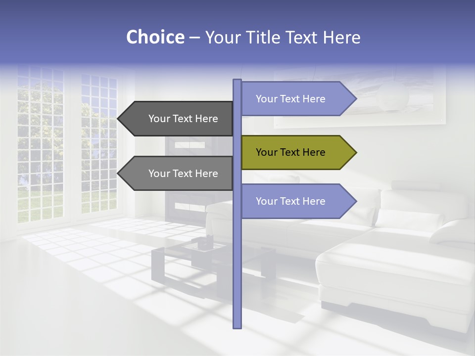 Tisch Wei Behaglich PowerPoint Template