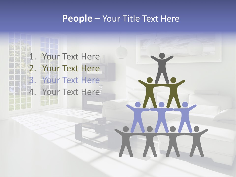 Tisch Wei Behaglich PowerPoint Template