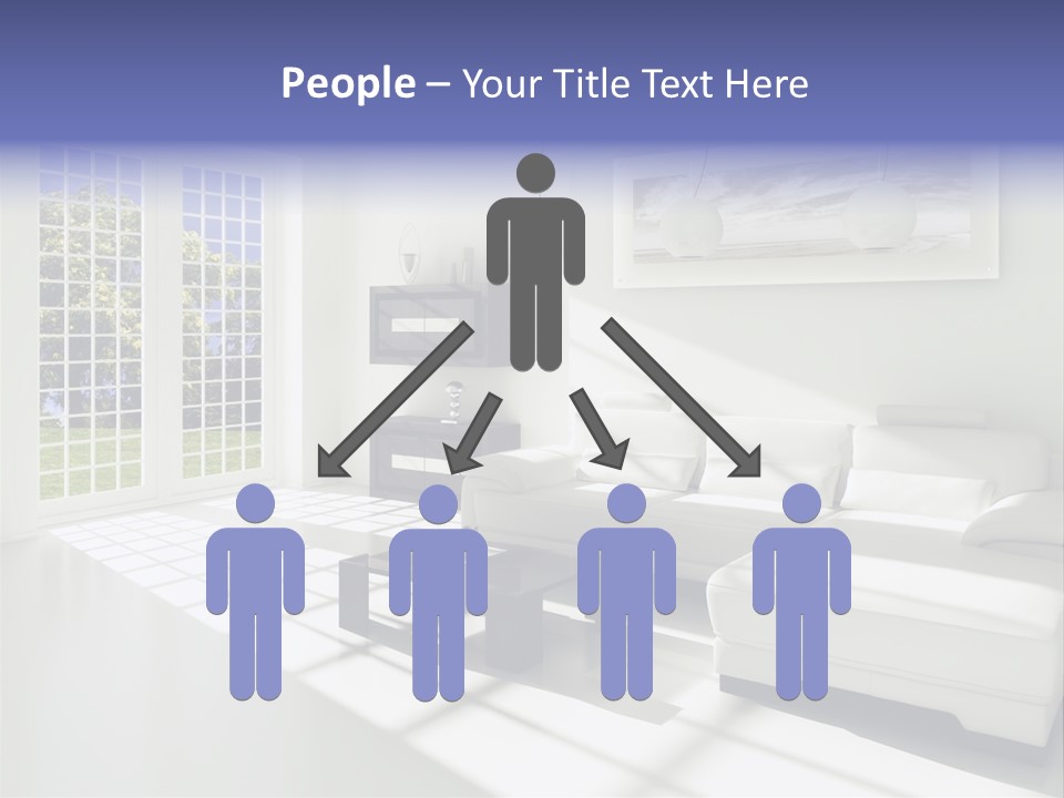 Tisch Wei Behaglich PowerPoint Template