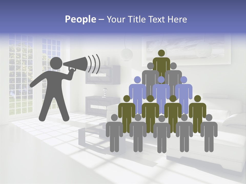 Tisch Wei Behaglich PowerPoint Template