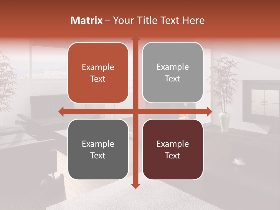 Immobilie Haus Holz PowerPoint Template