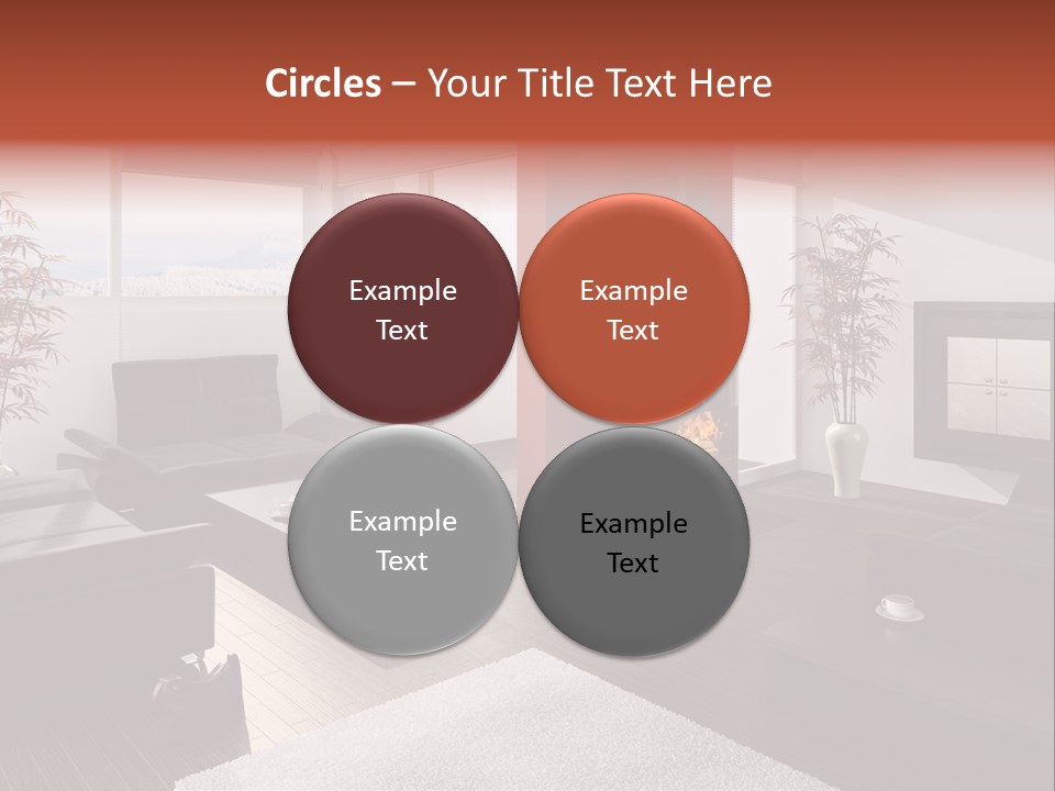 Immobilie Haus Holz PowerPoint Template