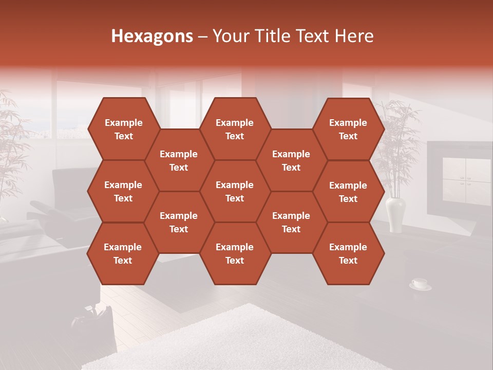 Immobilie Haus Holz PowerPoint Template