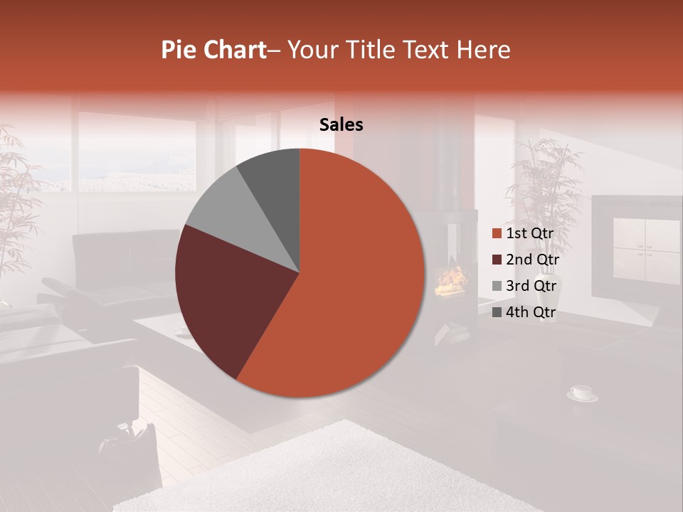 Immobilie Haus Holz PowerPoint Template