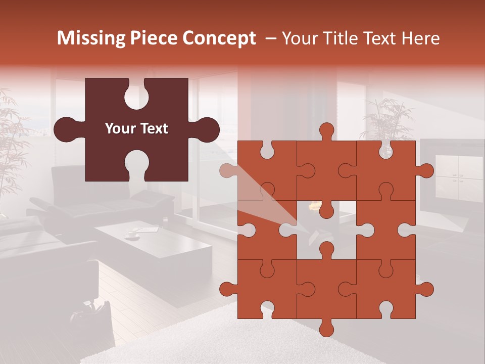 Immobilie Haus Holz PowerPoint Template