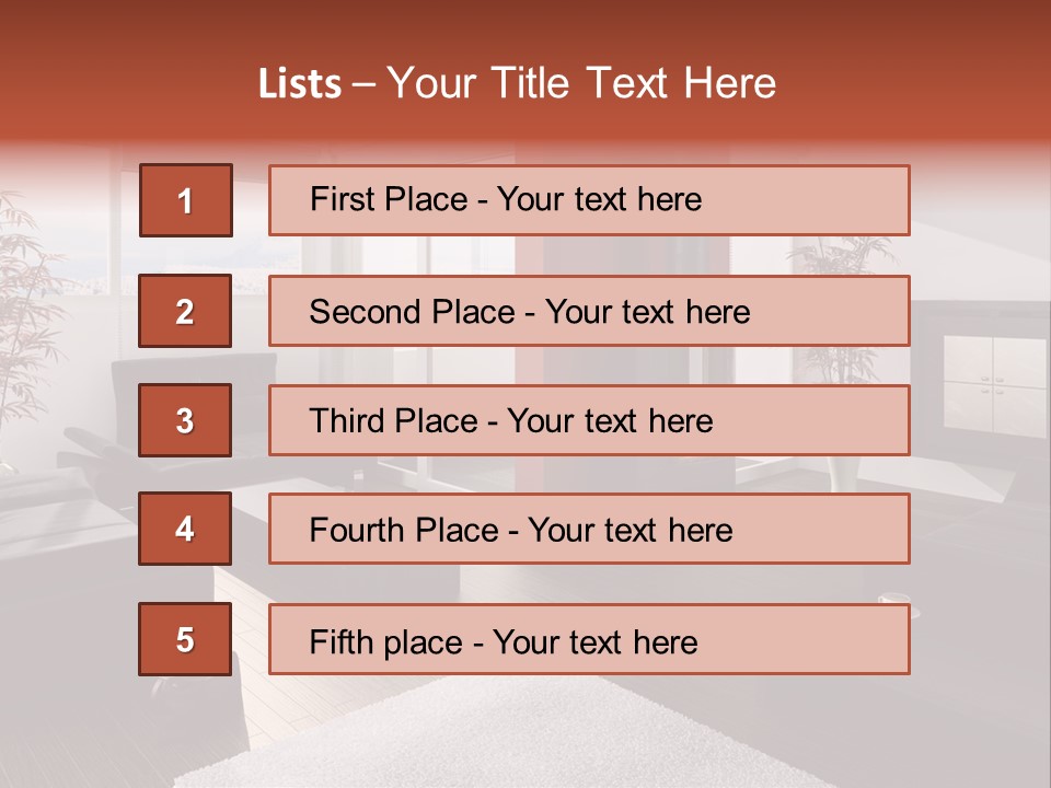 Immobilie Haus Holz PowerPoint Template