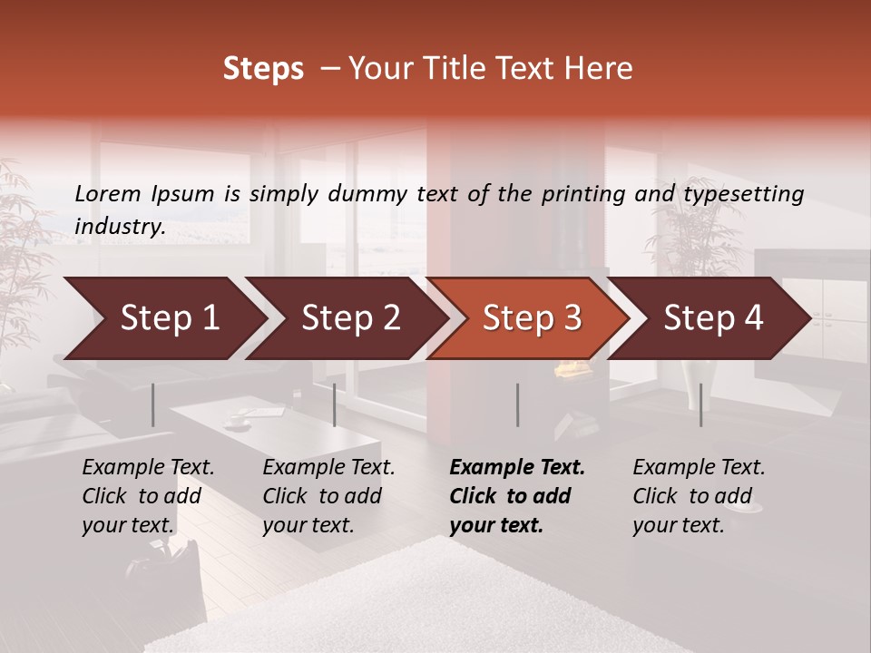 Immobilie Haus Holz PowerPoint Template