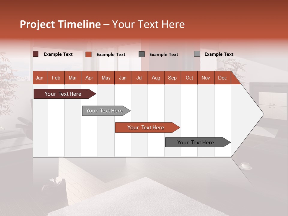 Immobilie Haus Holz PowerPoint Template