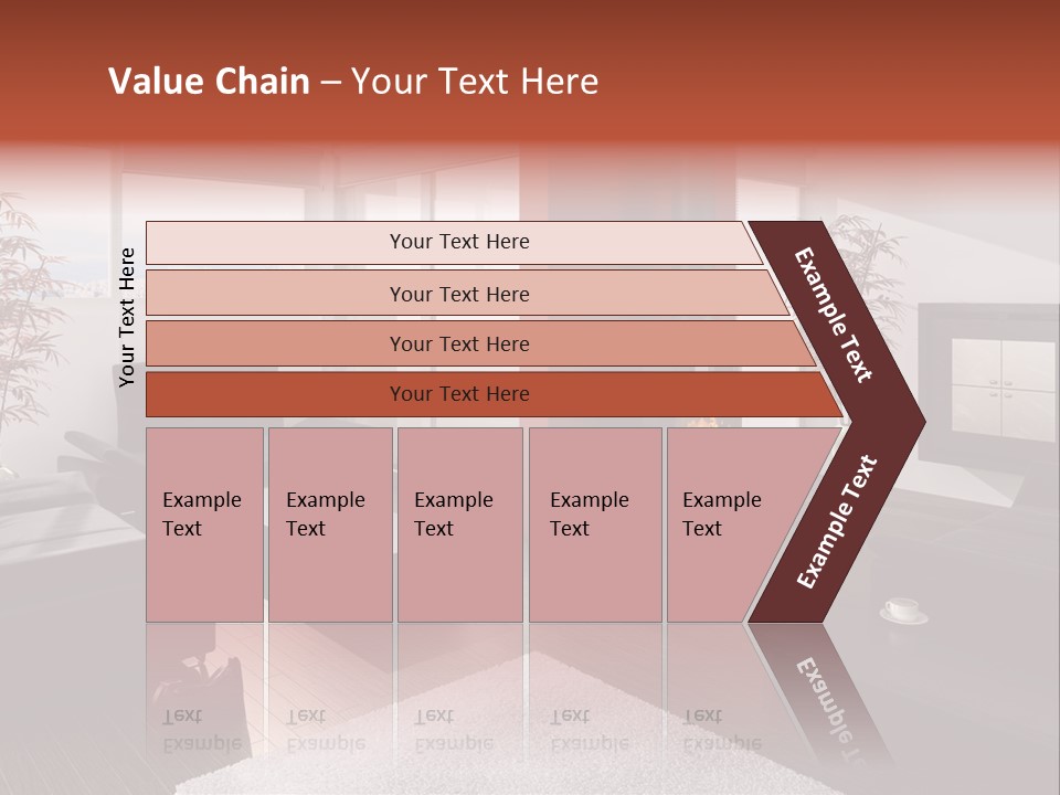 Immobilie Haus Holz PowerPoint Template
