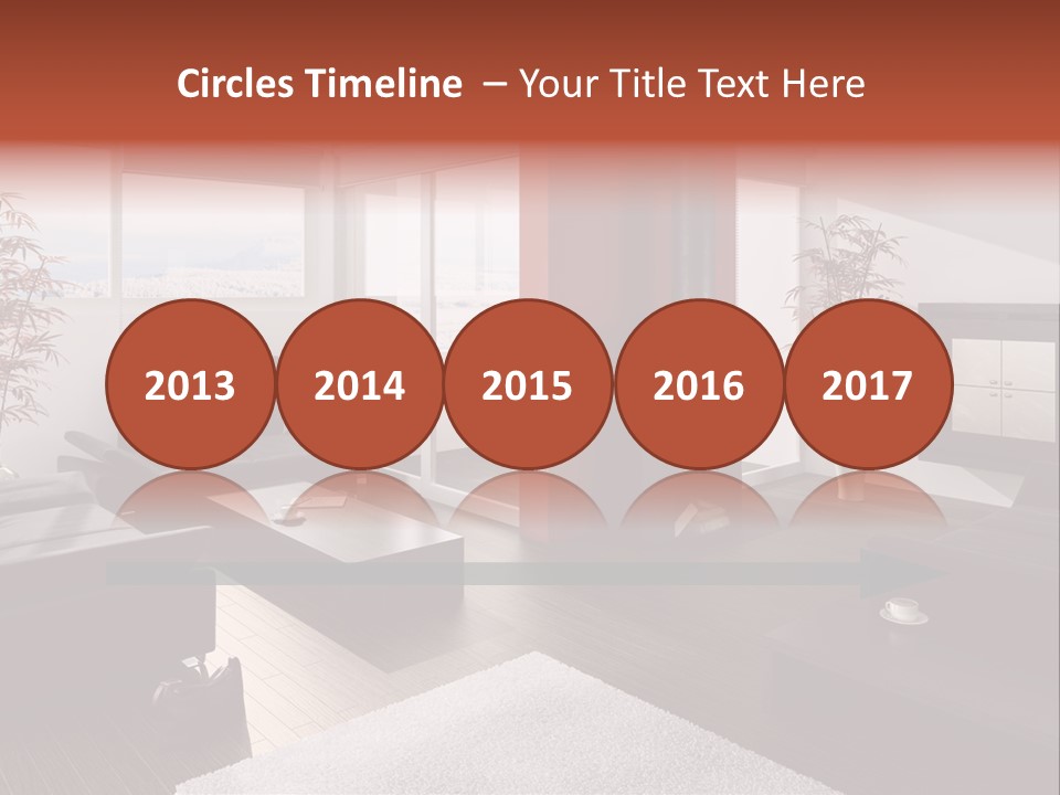 Immobilie Haus Holz PowerPoint Template