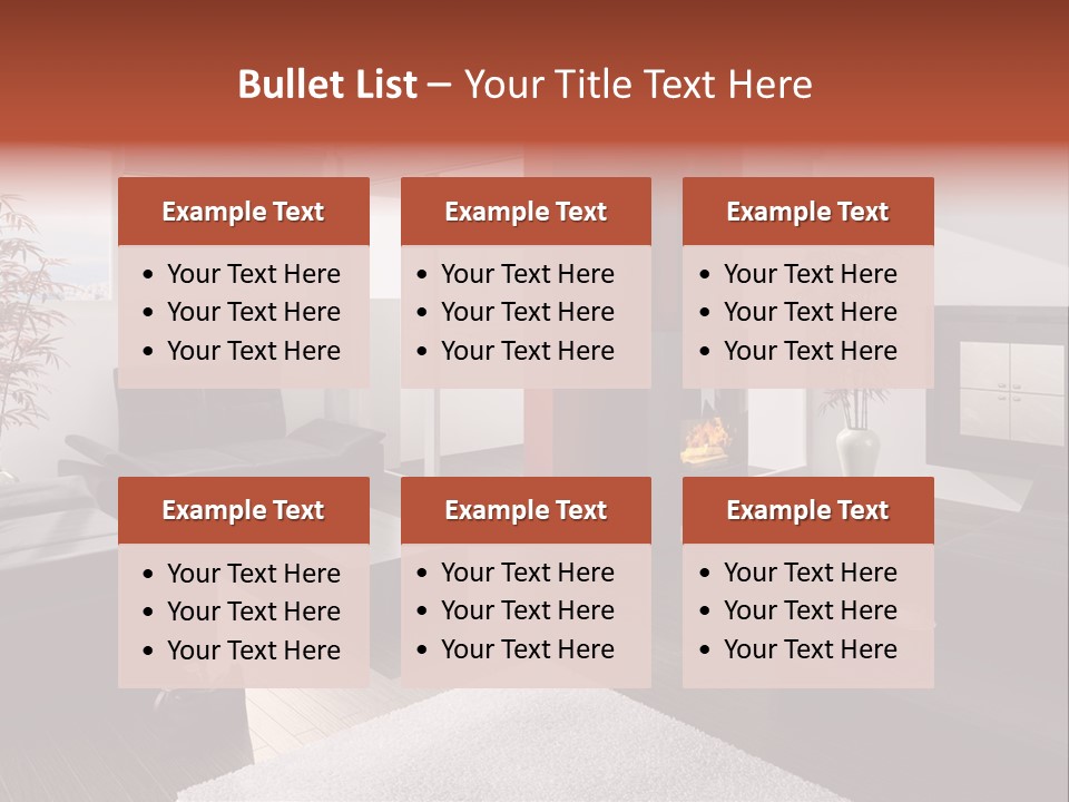 Immobilie Haus Holz PowerPoint Template