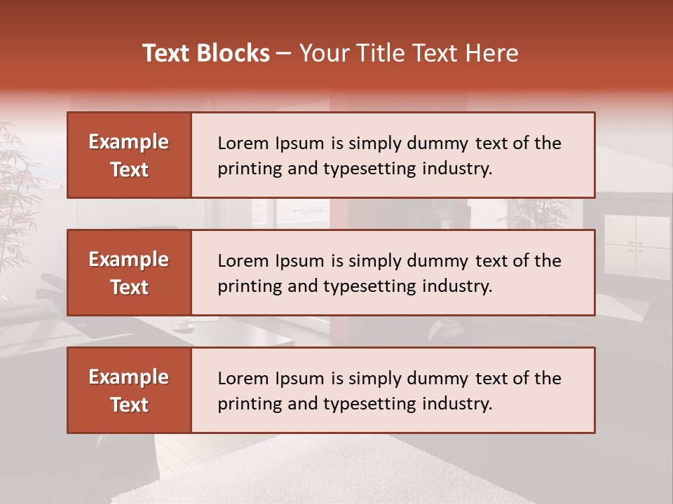 Immobilie Haus Holz PowerPoint Template