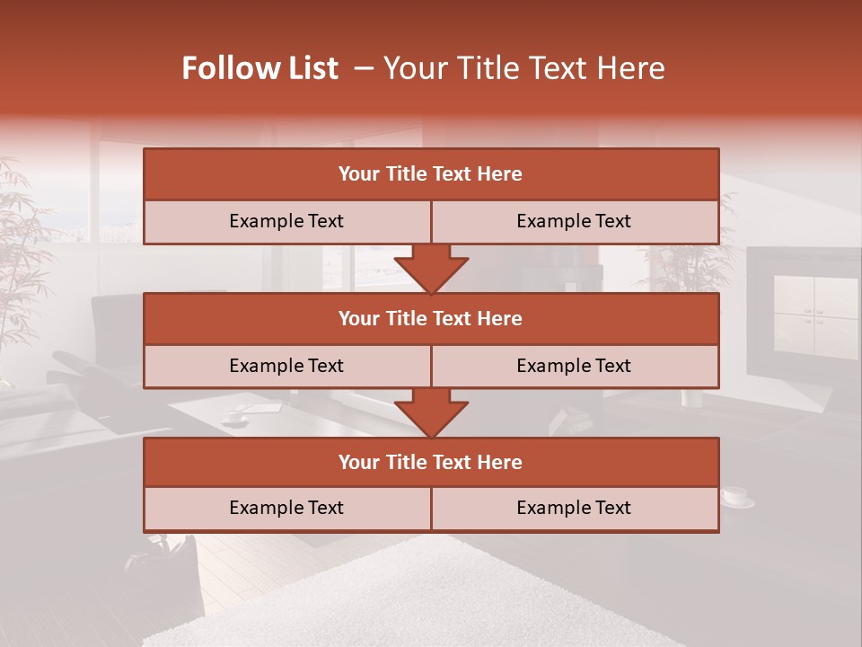 Immobilie Haus Holz PowerPoint Template