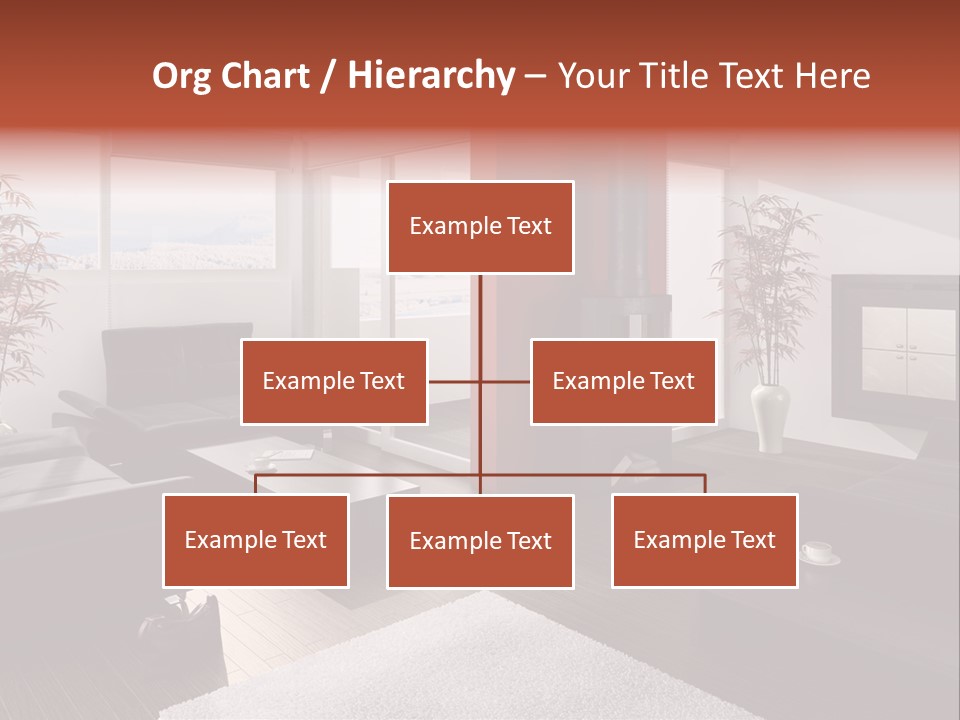Immobilie Haus Holz PowerPoint Template