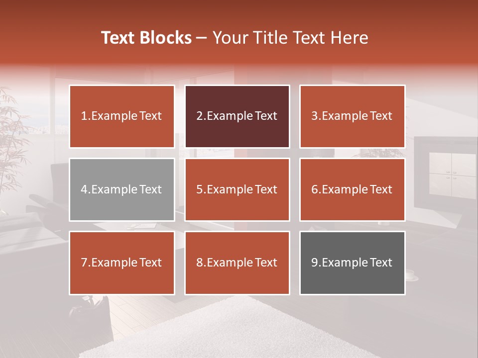 Immobilie Haus Holz PowerPoint Template