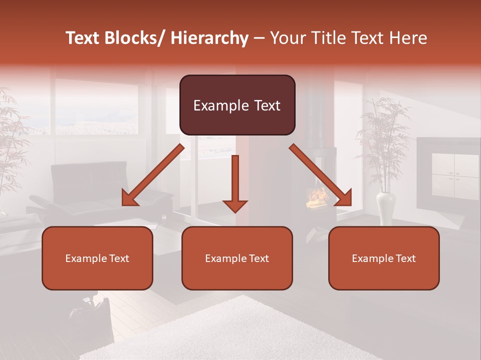 Immobilie Haus Holz PowerPoint Template