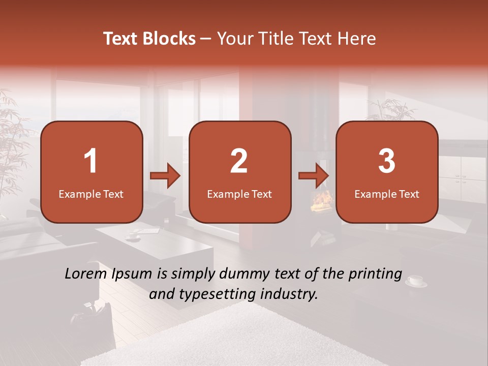 Immobilie Haus Holz PowerPoint Template