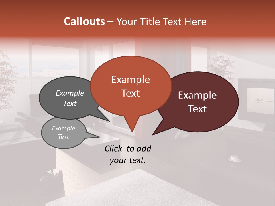 Immobilie Haus Holz PowerPoint Template