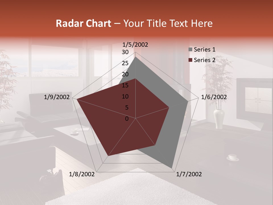 Immobilie Haus Holz PowerPoint Template