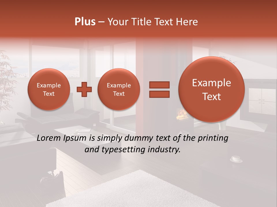 Immobilie Haus Holz PowerPoint Template