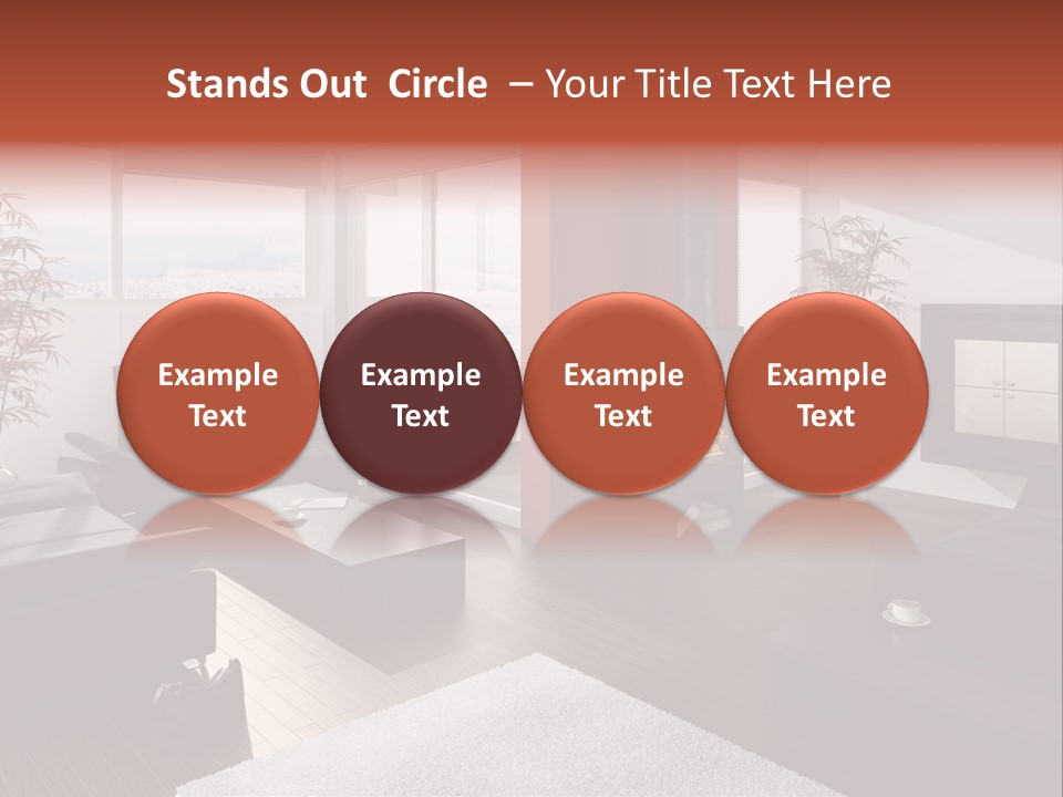 Immobilie Haus Holz PowerPoint Template