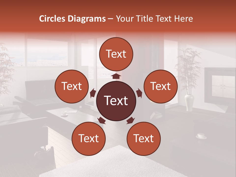 Immobilie Haus Holz PowerPoint Template