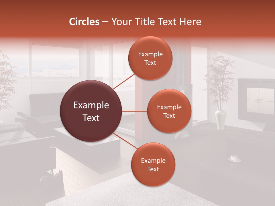 Immobilie Haus Holz PowerPoint Template