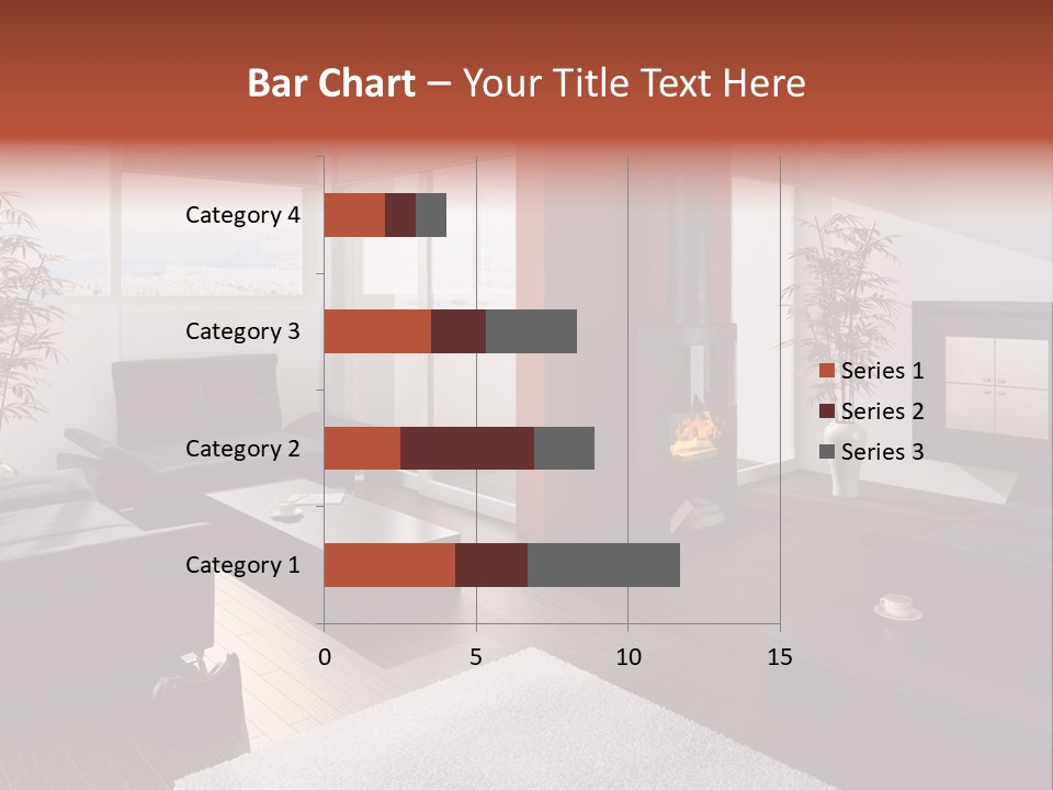 Immobilie Haus Holz PowerPoint Template