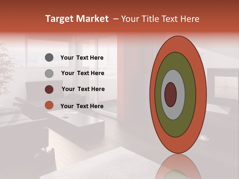 Immobilie Haus Holz PowerPoint Template